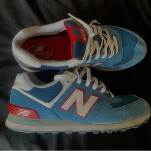 New Balance 574 ML574CBR Blue/Red/White size 13